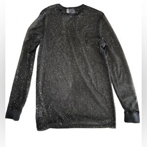 ASOS black mesh shirt